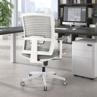 Ergonomischer Bürostuhl Akira white, Synchro-Mechanismus