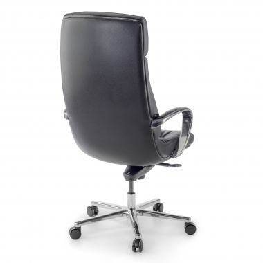 burostuhl schwarz windsor naturleder gepolsterte armlehnen 6