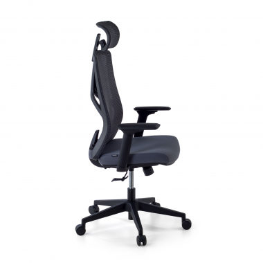 ergonomischer burostuhl grau quick netzstoff 3d verstellbare armlehnen lordosenstutze kopfstutze 4