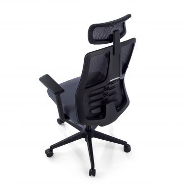 ergonomischer burostuhl grau quick netzstoff 3d verstellbare armlehnen lordosenstutze kopfstutze 7