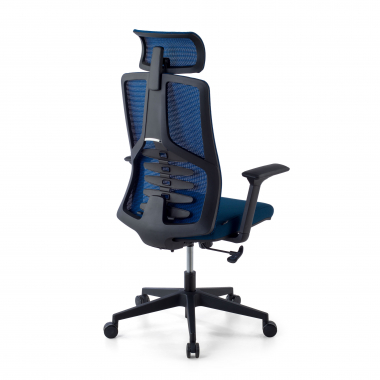 ergonomischer burostuhl blau quick netzstoff 3d verstellbare armlehnen lordosenstutze kopfstutze 6