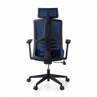 ergonomischer burostuhl blau quick netzstoff 3d verstellbare armlehnen lordosenstutze kopfstutze 8