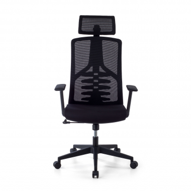 ergonomischer burostuhl schwarz quick netzstoff 3d verstellbare armlehnen lordosenstutze kopfstutze 5
