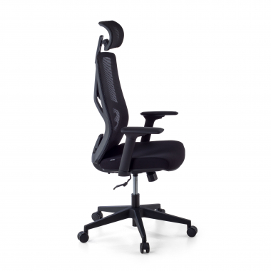 ergonomischer burostuhl schwarz quick netzstoff 3d verstellbare armlehnen lordosenstutze kopfstutze 6