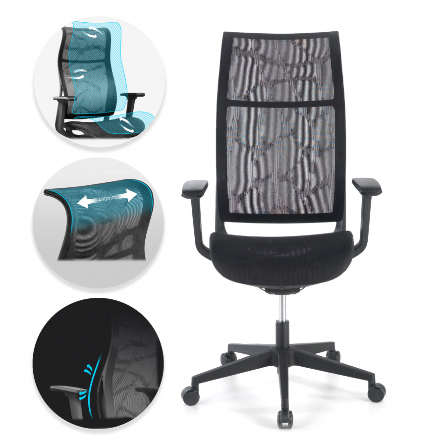 Ergonomischer Bürostuhl design Stay, Neigbare Rückenlehne