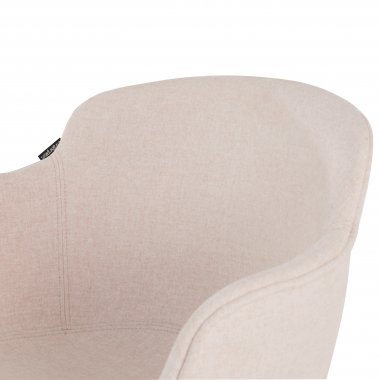 konferenzstuhl schwarz beige 4 fusse stoff gepolsterte armlehnen 9