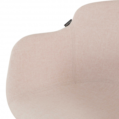 konferenzstuhl schwarz beige 4 fusse stoff gepolsterte armlehnen 8