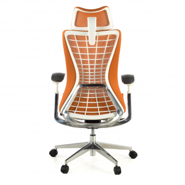ergonomischer burostuhl orange miller netzstoff 3d verstellbare armlehnen 6