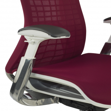ergonomischer burostuhl rot miller netzstoff 3d verstellbare armlehnen 8