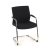 Wartezimmerstuhl Adele, Freischwinger, modernes Design, Kunstleder 210889 - (Outlet)