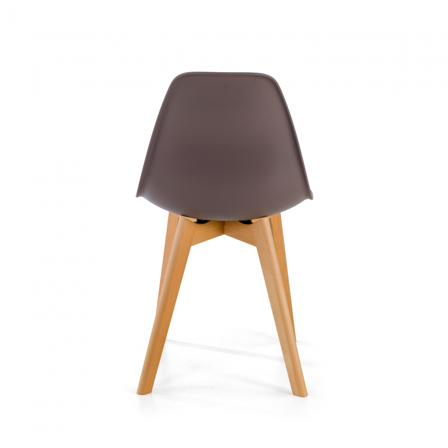 Skandinavischer Stuhl Bergen, Beine aus Holz