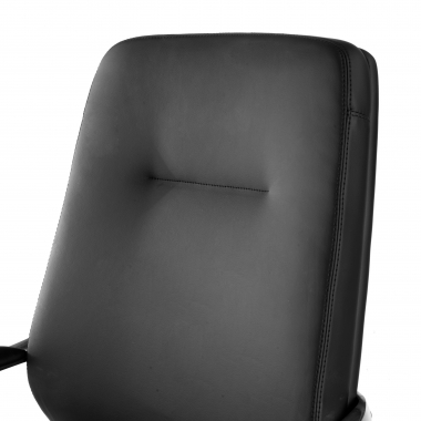 chefsessel schwarz niedriger rucken kunstleder kunstleder gepolsterte armlehnen 9