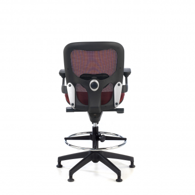 ergonomischer hocker rot burostuhl netzstoff feste armlehnen 8