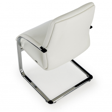 Besucherstuhl Prestige, Metallgestell, Naturleder