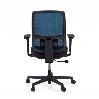 burostuhl blau schwarzes gestell netzstoff 1d verstellbare armlehnen lordosenstutze 7