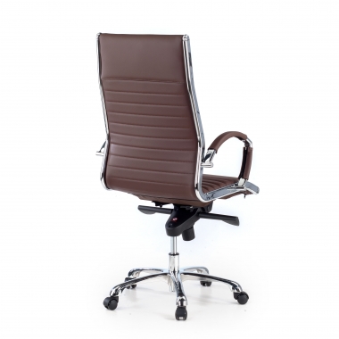chefsessel braun naturleder naturleder gepolsterte armlehnen 6