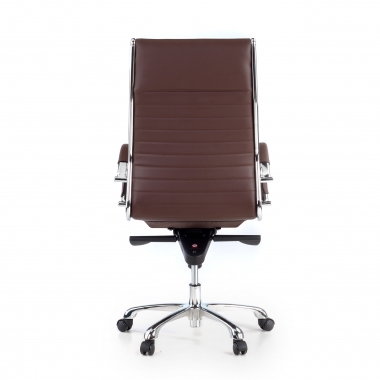 chefsessel braun naturleder naturleder gepolsterte armlehnen 7