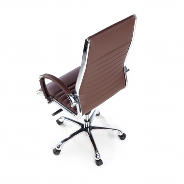 chefsessel braun naturleder naturleder gepolsterte armlehnen 8