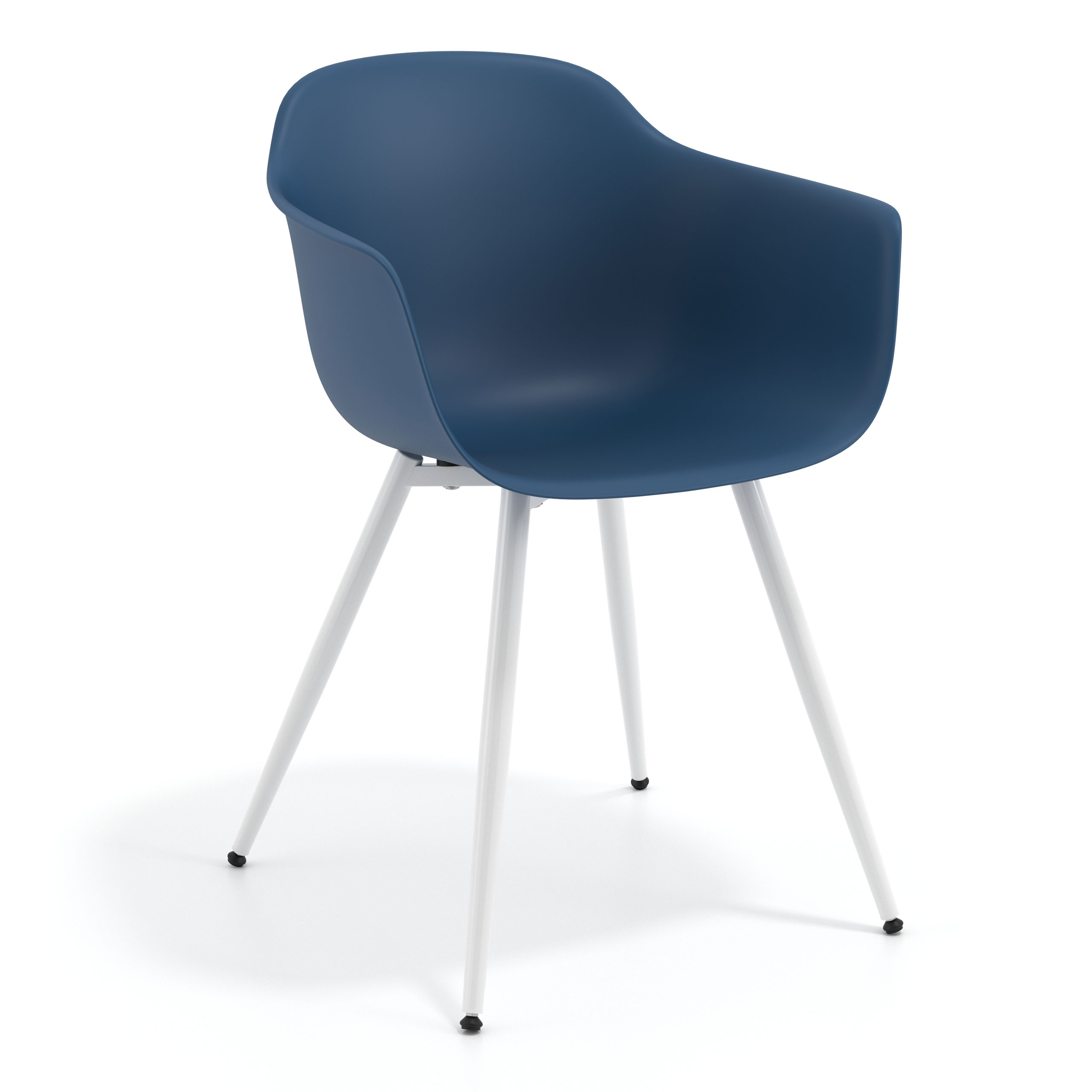 Gästestuhl Glamm, 4 Beine, umhüllendes Design