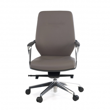 chefsessel grau niedriger rucken bicolor kunstleder gepolsterte armlehnen 3