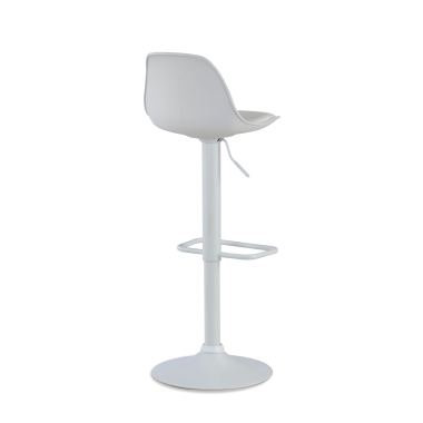 barhocker weiss hocker metallfusse kunstleder ohne armlehnen 5