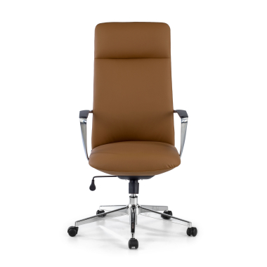 chefsessel beige hoher rucken kunstleder feste armlehnen 3