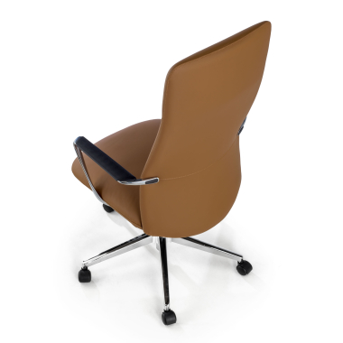 chefsessel beige hoher rucken kunstleder feste armlehnen 7
