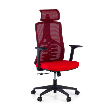 ergonomischer burostuhl rot quick netzstoff 3d verstellbare armlehnen lordosenstutze kopfstutze 1