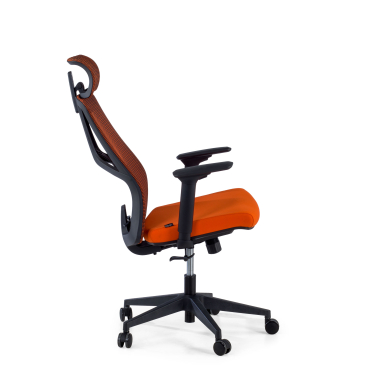 ergonomischer burostuhl orange quick netzstoff 3d verstellbare armlehnen lordosenstutze kopfstutze 5