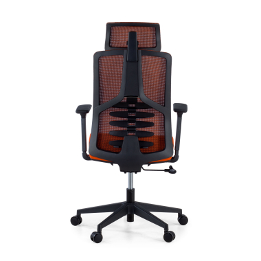 ergonomischer burostuhl orange quick netzstoff 3d verstellbare armlehnen lordosenstutze kopfstutze 7