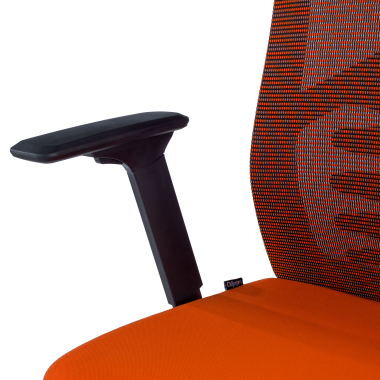 ergonomischer burostuhl orange quick netzstoff 3d verstellbare armlehnen lordosenstutze kopfstutze 9