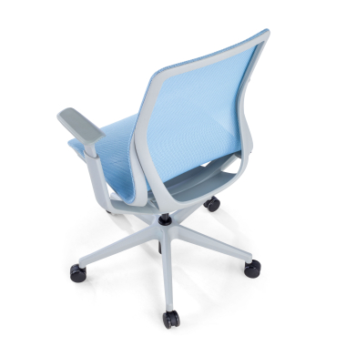 design burostuhl weiss blau kinet netzstoff 3d verstellbare armlehnen 8