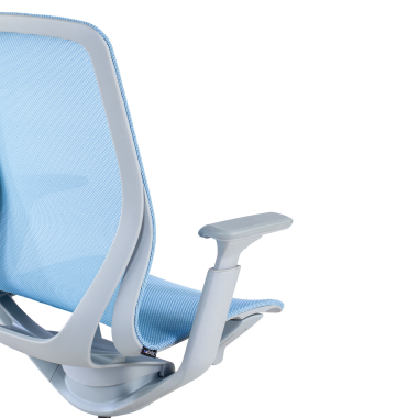design burostuhl weiss blau kinet netzstoff 3d verstellbare armlehnen 9