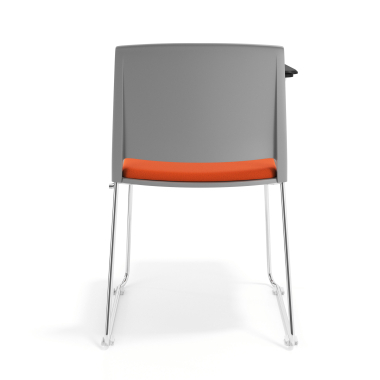 stuhl mit schreibplatte grau orange mit schreibplatte gepolstert stoff ohne armlehnen 4