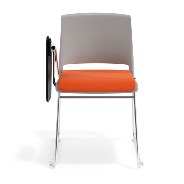 stuhl mit schreibplatte grau orange mit schreibplatte gepolstert stoff ohne armlehnen 6