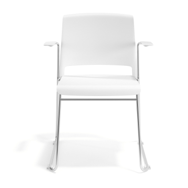 konferenzstuhl weiss mit armlehnen stoff feste armlehnen 6