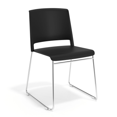 konferenzstuhl schwarz ohne arme stoff ohne armlehnen 1