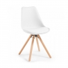 Skandinavischer Design Stuhl Norway, mit Holzbeinen
