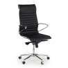 Design-Bürostuhl Cagliari, hohe Rückenlehne, Naturleder