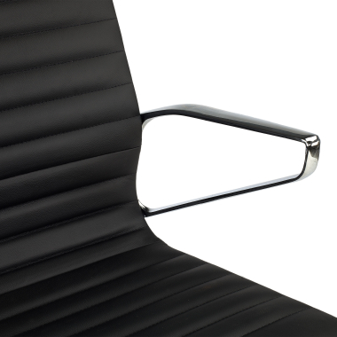luxus burostuhl schwarz hoher rucken naturleder naturleder feste armlehnen 9
