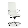 Design-Bürostuhl Cagliari, hohe Rückenlehne, Naturleder
