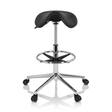 arbeitshocker schwarz ergonomisch kunststoff ohne armlehnen 3