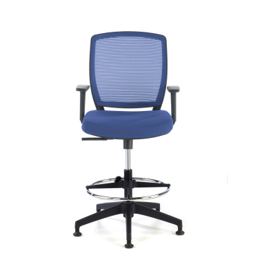 ergonomischer hocker blau hocker netzstoff 1d verstellbare armlehnen 3