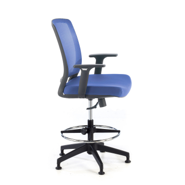 ergonomischer hocker blau hocker netzstoff 1d verstellbare armlehnen 4