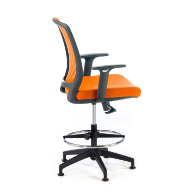 ergonomischer hocker orange hocker netzstoff 1d verstellbare armlehnen 4
