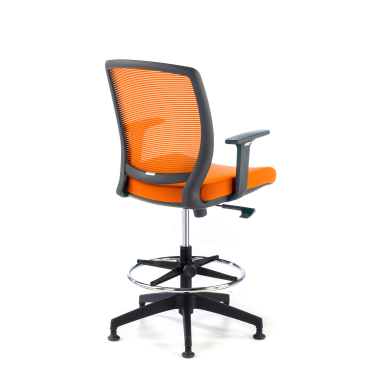 ergonomischer hocker orange hocker netzstoff 1d verstellbare armlehnen 5