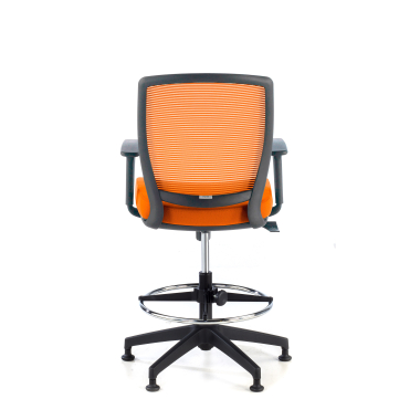 ergonomischer hocker orange hocker netzstoff 1d verstellbare armlehnen 6