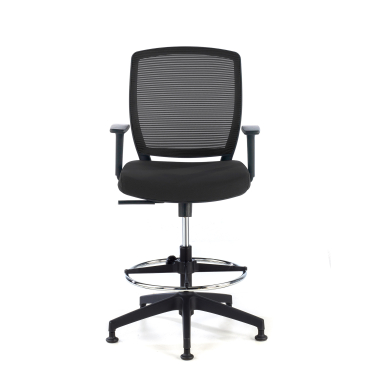 ergonomischer hocker schwarz hocker netzstoff 1d verstellbare armlehnen 3