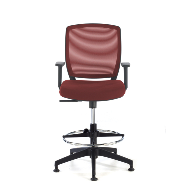 ergonomischer hocker rot hocker netzstoff 1d verstellbare armlehnen 3