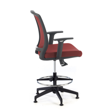 ergonomischer hocker rot hocker netzstoff 1d verstellbare armlehnen 4